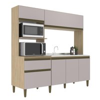 Cozinha Compacta Vitoria New Dourado Fume J Carvalho