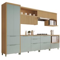 Armário De Cozinha Completa 100% MDF 7 Portas 7 Gavetas Mariah Nesher