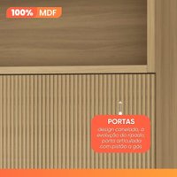 Armário De Cozinha Completa 100% MDF 5 Portas 4 Gavetas Mariah Nesher
