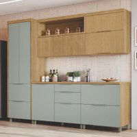 Armário De Cozinha Completa 100% Mdf 7 Portas 6 Gavetas Mariah Nesher