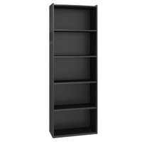 Estante Livreiro 4 Prateleiras 185X60 cm Luiza Preto REAJL Moveis
