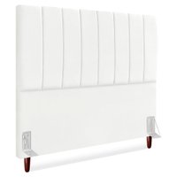 Cabeceira Casal 140 cm Com Frame Carla Suede Branco Artte