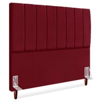 Cabeceira Queen 160 cm Com Frame Carla Suede Vinho Artte