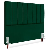 Cabeceira Queen 160 cm Com Frame Carla Suede Verde Artte