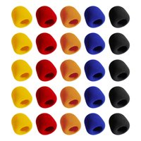 50 Kits com 5 Espumas Coloridas para Microfone (250 Peças)