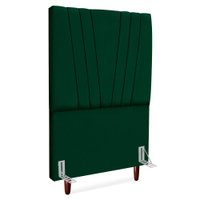 Cabeceira Solteiro 100 cm Com Frame Belgica Suede Verde Artte