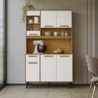 Armário de Cozinha Nápoles Itatiaia C/6 Portas e 1 Gaveta 120 cm