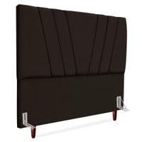 Cabeceira Queen 160 cm Com Frame Belgica Suede Marrom Artte