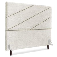 Cabeceira Queen 160 cm Com Frame Cristal Boucle Cinza Claro Artte