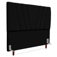 Cabeceira Queen 160 cm Com Frame Belgica Suede Preto Artte