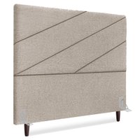 Cabeceira Queen 160 cm Com Frame Cristal Boucle Bege Escuro Artte