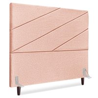 Cabeceira Queen 160 cm Com Frame Cristal Linho Rose Artte