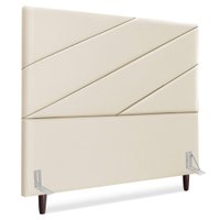 Cabeceira Queen 160 cm Com Frame Cristal Corino Bege Artte