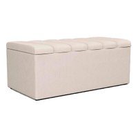 Recamier Calcadeira Bau 100 cm Dalia Linho Cru Artte