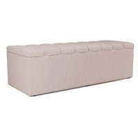 Recamier Calcadeira Bau 140 cm Dalia Linho Cru Artte