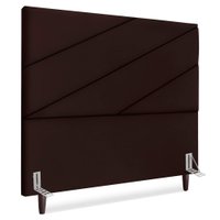 Cabeceira Queen 160 cm Com Frame Cristal Suede Marrom Artte