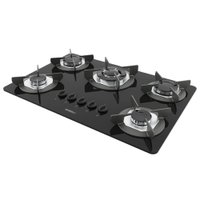 Cooktop Nardelli Safe Ferro Fundido 5 Bocas Tripla Chama GLP