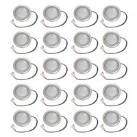 Kit L&acirc;mpada Led Redonda para Coifa Plug Simples - 20 pe&ccedil;as