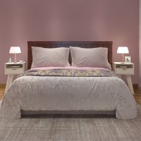 Conjunto Mesas de Cabeceira 2 Gavetas Vip Cor Off White  - Pnr Móveis