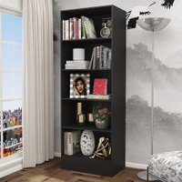 Estante Clarice 180cm em MDP Preto Carioca Móveis