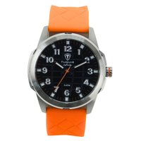 Relógio Masculino Tuguir Analógico Infinity 23-2236 - Prata e Laranja