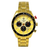Cronógrafo Masculino Tuguir Analógico Infinity 23-2231 - Dourado e Preto