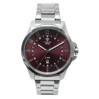 Relógio Masculino Tuguir Analógico Infinity 6117H - Prata e Vermelho