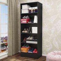 Sapateira Clarice 180cm em MDP Carioca Móveis - Preto