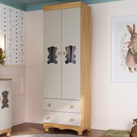 Guarda-roupa Infantil 62cm 2 Portas com Vidro e 2 Gavetas Ternura Multimóveis MP4476