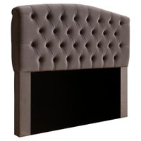 Cabeceira Queen 160 cm Leticia Veludo Cinza ID Milani Store
