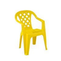 Cadeira Plástica Empilhável Giorgia Amarela Pisani - Amarelo