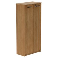 Armario Para Escritorio 02 Portas Com Chave ME4198 Amendoa Tecno Mobili