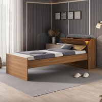 Cama Infantil ávilla 1 Porta Nogal - Pnr Móveis