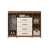 Guarda Roupa +Cômoda 2 Peças QC328 Jatobá - Santos Andirá