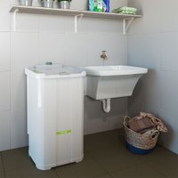 Lavadora de Roupa Semiautom&aacute;tica Tanquinho sem Dreno Inverter 10kg Pr&aacute;xis