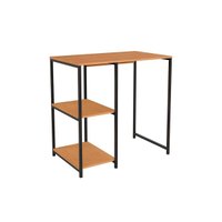 Bar de Sala Jantar Industrial LI044 c/ 2 Prateleiras Canela/Preto - Kappesberg