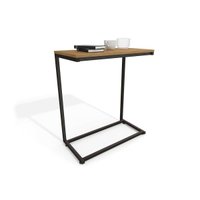 Mesa Lateral p/ Sala Industrial LI025 de Apoio Notebook Canela/Preto Kappesberg