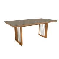 Mesa de Jantar em Madeira Maciça Eva Kappesberg Freijó 200cm