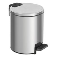 Lixeira com Pedal 3L Tramontina Loop Aço Inox e Balde Interno Cozinha Escritório Lavabo