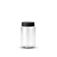 22un Pote Multiuso Plástico 500ml com Tampa Preta G1550 Galvanotek