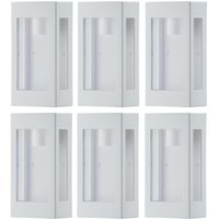 Kit 6 Arandelas Externas Prime Luminárias Bivolt de Parede Jardim Muro Entrada Dital
