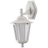 12 Arandelas Clássicas Coloniais Brancas de Parede Jardim E27 Lente Transparente