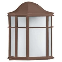 Jogo 12 Arandelas de Parede Externa Marrom 19X25cm Luminária Colonial De Ville Dital