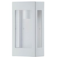 Arandela Branca Contemporânea Lente Transparente Prime Luminária Parede E27 Dital