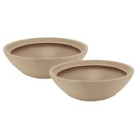 Kit 2 Vasos Indi para Folhagem  Flores 17cm Polietileno Tramontina Jardim Varanda