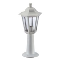 12 Balizadores Clássicos Brancos Luminárias Chão Jardim Lente Transparente Grego Dital