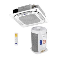 Ar Condicionado Split Cassete 4 Vias - Inverter R-32 - Carrier - Connect - 24.000 BTUs - Quente/Frio - 220V Monofásico