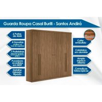 Guarda Roupa 2 Peças (1GuardaRoupa+1Cômoda) QC377 Jatobá/Grafite - Santos Andirá
