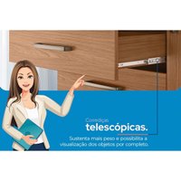 Guarda Roupa 2 Peças (1GuardaRoupa+1Cômoda) QC363 Jatobá - Santos Andirá