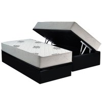 Cama Box Baú Solteiro + Colchão Ortopédico Inovaflex Comfort Premium